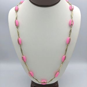 J. Crew Pink and Gold Necklace